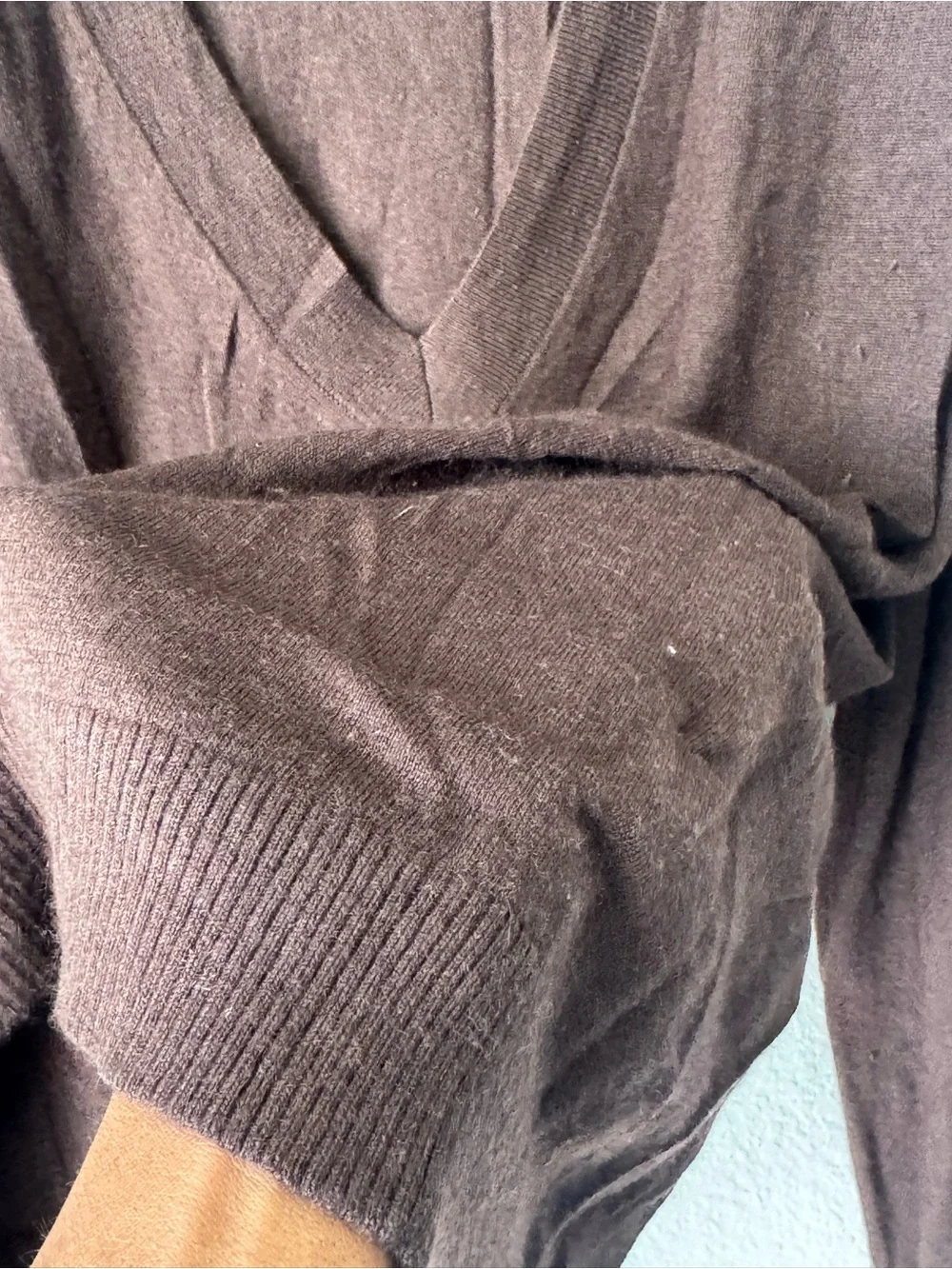J. Crew Chocolate Brown Cashmere-Silk Sweater